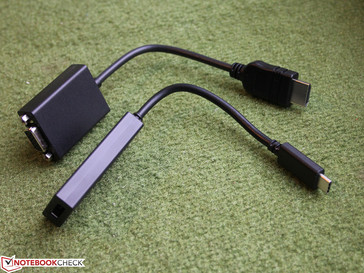 ... and HDMI to VGA dongles.