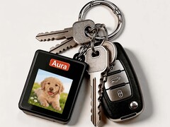 The Aura is a tracker with e-ink screen