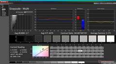 Grayscale before calibration (vs. P3)