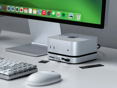 Satechi&#039;s new Mac mini dock adopts a cleaner design than its RayCue counterpart. (Image source: Satechi)