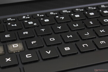 Relatively sharp feedback from the membrane-based keys