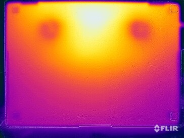 Stress test surface temperatures (bottom)