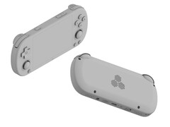 The so-called TrimUI Smart Pro Mini appears set to rival the Anbernic RG40XX H. (Image source: via Baidu - edited)