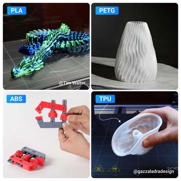 The device can also print 3D objects using multiple filaments (Image source: Snapmaker)