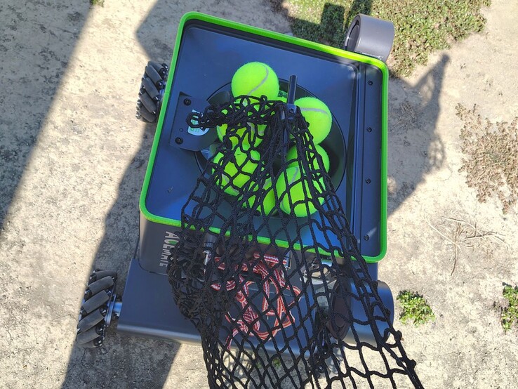 Net entangled with stirring rod.