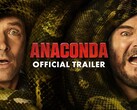 Paul Rudd and Jack Black face off against a massive snake (Image source: X - Anaconda Movie)