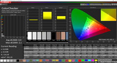 CalMAN colors calibrated (target gamut sRGB)