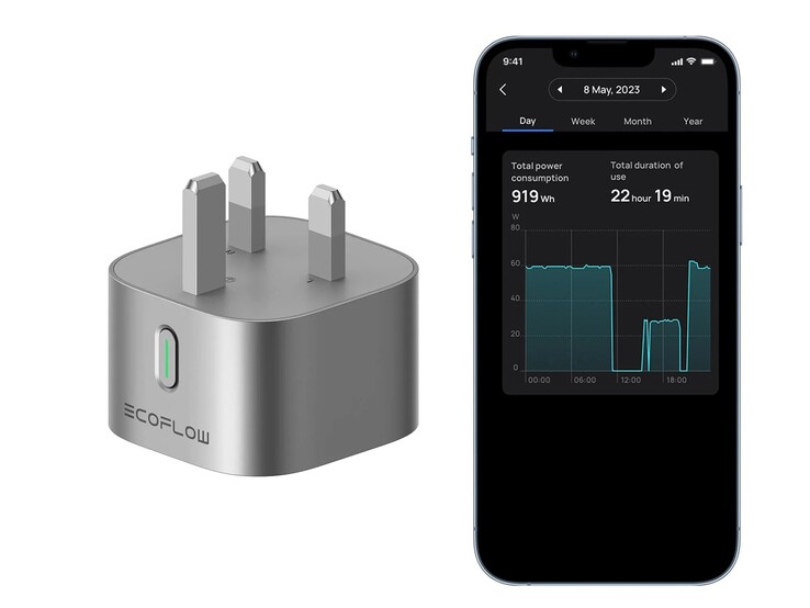 The EcoFlow Smart Plug allows you to remotely control devices via an app. (Image source: EcoFlow)