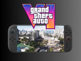 GTA 6 logo above Switch 2 (Image source: Rockstar Games, Nintendo of America with edits)