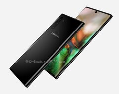 The Note 10 Pro is rumoured to feature a ToF rear-facing camera too, in-line with previous concept renders. (Image source: 91Mobiles &amp; OnLeaks)