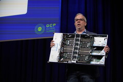 Intel&#039;s Jason Waxman at the Intel Open Compute Project 2019 Keynote. (Source: Intel)