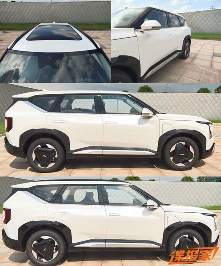 Leaked images of the production version of the Kia EV5. (Image source: Autohome)