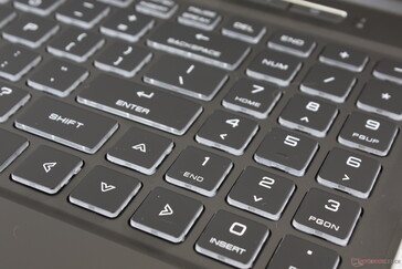 Full-size NumPad and Arrow keys