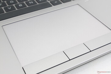 Dedicated touchpad keys are quiet with deep travel, satisfying feedback, and minimal clatter