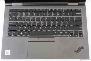 Same keyboard and clickpad layout as on the ThinkPad X1 Carbon