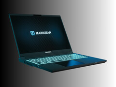 Maingear Super 16 gaming laptop front view at angle (Image source: Maingear PR)