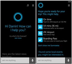 Microsoft Windows Phone 8.1 Cortana digital assistant in action