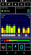 GPS test, outdoors