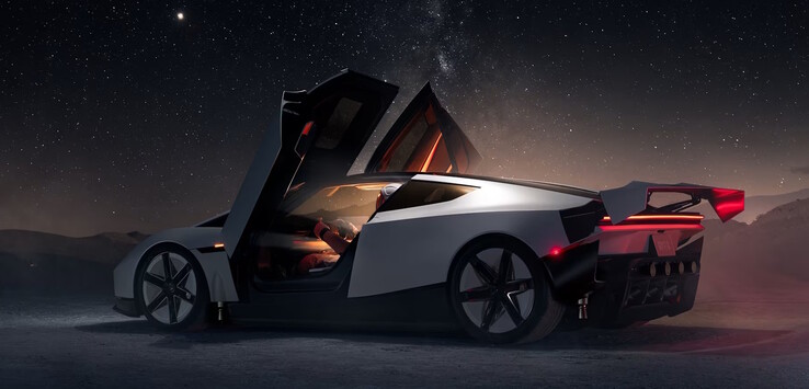 The Tesla Roadster EV is made of lightweight carbon fiber, magnesium, and titanium.