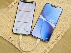 The cable costs around $1.44 in China. Pictured: the wire reverse charging an iPhone from a Redmi phone.