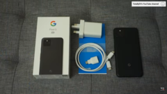 The first claimed Pixel 5 unboxing. (Source: YouTube)