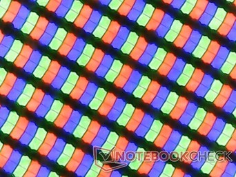 Sharp subpixels from glossy overlay