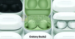 A new Galaxy Buds2 render. (Source: 91Mobiles)