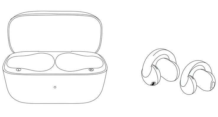 A sketch of the Anker soundcore C50i earbuds. (Image source: AnkerInsider)