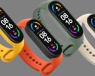 The Mi Band 7 should launch in multiple colours, Mi Band 6 pictured. (Image source: Xiaomi)