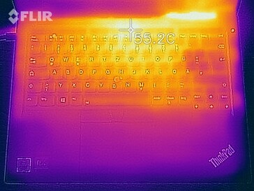 Temperature distribution top (stress test)