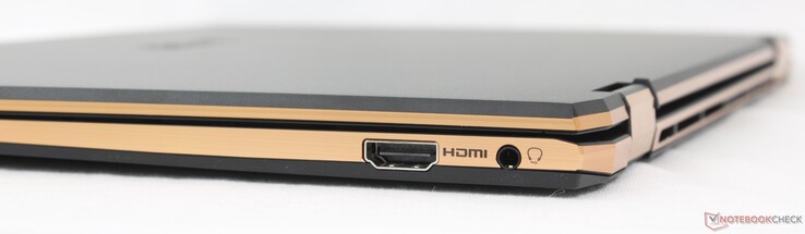 Right: HDMI 2.1, 3.5 mm headset