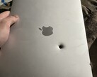 An Apple M1 MacBook Air reportedly stops a shell fragment (Image source: lanevychs on X)