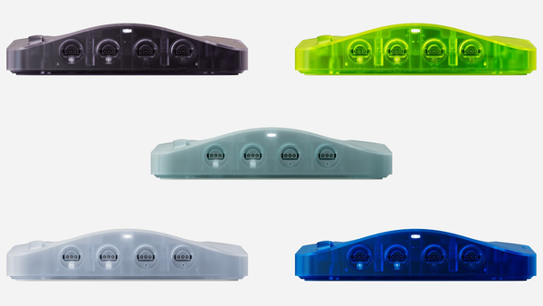 The Analogue 3D Prototype Limited Editions in Atomic Purple, Extreme Green, Ghost, Glacier, and Ocean colors.