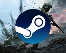 Battlefield 2042 banner shown with Steam logo (Image source: Steam with edits)