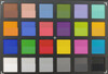 ColorChecker Passport: The lower half of each area of colour displays the reference colour