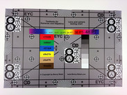 Photographed reference card