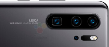A close-up of the P30 Pro's cameras. (Source: WinFuture)