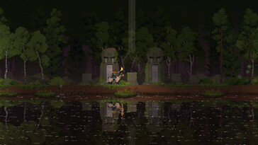 In the image: A gameplay screenshot from Kingdom Two Crowns.