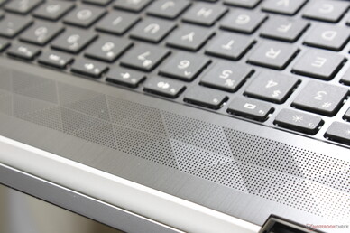 Speakers grilles are diamond-shaped for added visual flair Speakers grilles are diamond-shaped for added visual flair