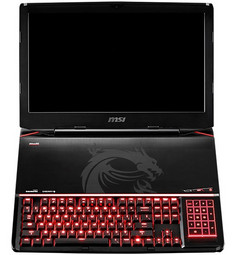 MSI GT80 Titan gaming laptop with mechanical keyboard