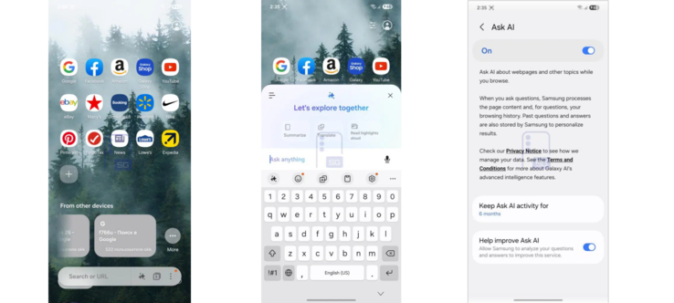 One UI 9 leak highlights 'Ask AI' feature
