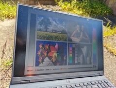 Outdoors under sunlight