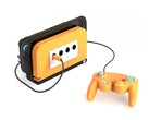 The Retro Fighters BattleDock with a spice orange faceplate. (Image source: Retro Fighters/Kickstarter)