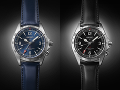 The Seiko HBC008J (left) and the HBC009J (right) both come with leather straps.
