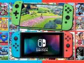 ZONEofTECH's Nintendo Switch 2 (Pro) concept above the original Switch console. (Image source: Nintendo/ZONEofTECH/Destructoid - edited)