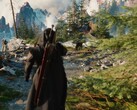 Witcher 4 tech demo running on base PS5 with ray tracing at 60 FPS. (Image source: Unreal Engine on YouTube, screenshot)