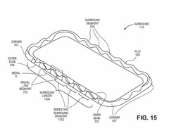 The upcoming Apple iPhone&#039;s screen could double up as the speaker. (Source: USPTO)
