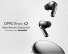 The Enco X2 TWS earbuds. (Source: OPPO)