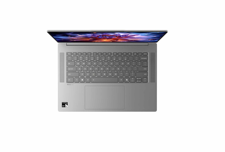 The IdeaPad Slim 5x laptop features a spacious backlit keyboard.