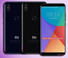 Some renders of the Mi 6X were leaked as early as this January. (Source: Target@Youtube)